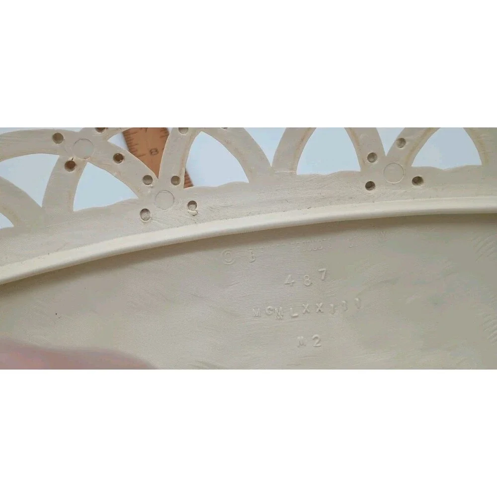 Vintage Burwood Wall Hanging Pocket Wicker Basket Planter HOMCO Home Interiors